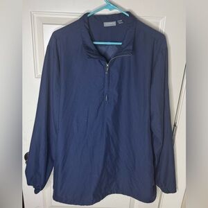 Ashworth Men’s Half Zipper Navy Golf Pullover Jacket, size L
